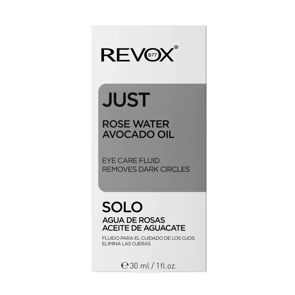 Revox Just Fluide Contour des Yeux à l’Huile d’Avocat & à l’Eau de Rose – 30ml