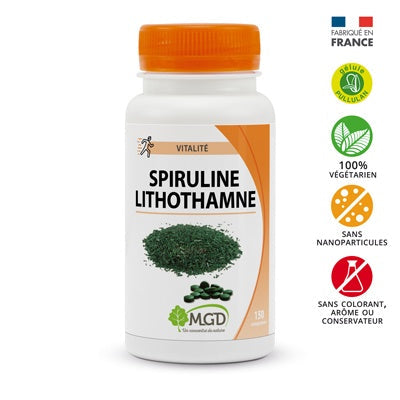 MGD Bio Spiruline Lithotamne boite 150 gélules