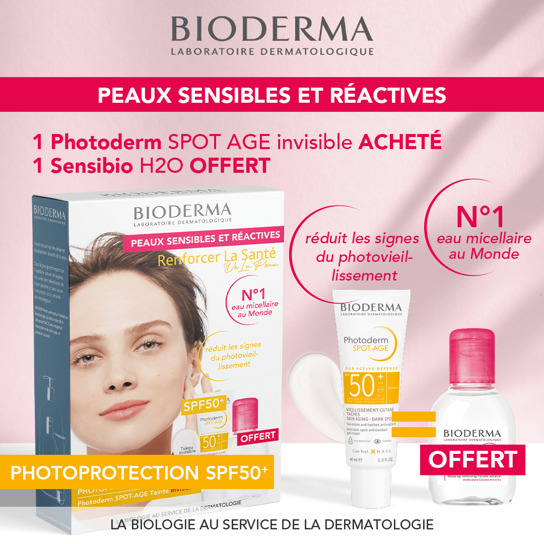 Bioderma Photoderm SPOT-AGE SPF50+ 40ml + SENSIBIOL H2O 100ML OFFERT - Global Para