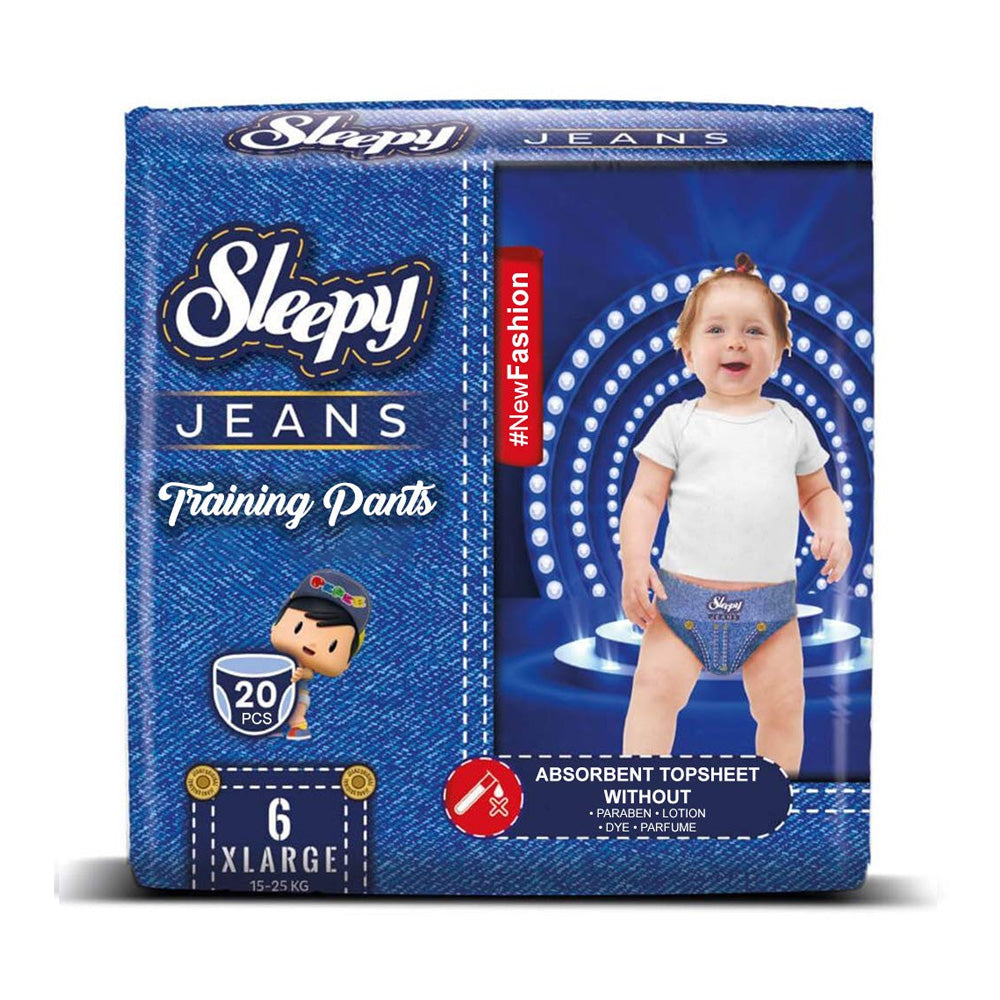 Sleepy Jeans Natural 6, Taille X-large 15-25 kg 20 Pièces - Nova Para