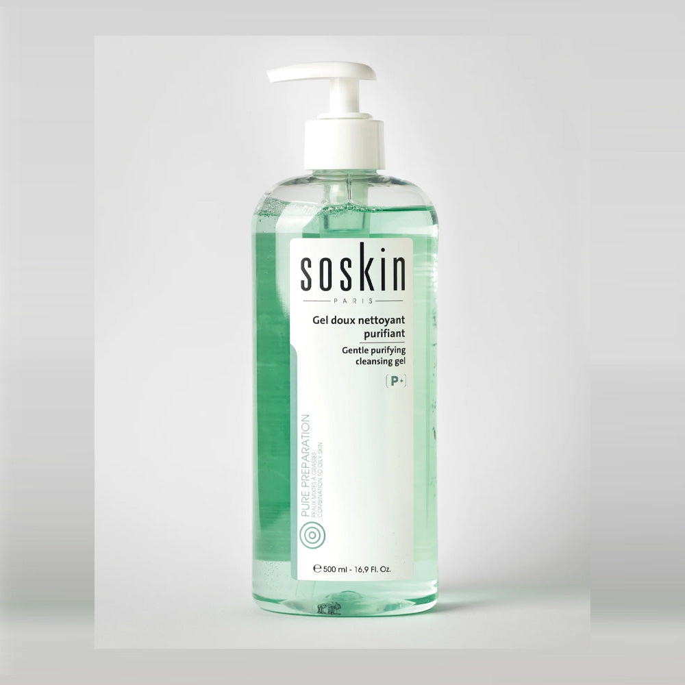 Soskin Gel doux nettoyant purifiant 500ml nova parapharmacie prix maroc casablanca