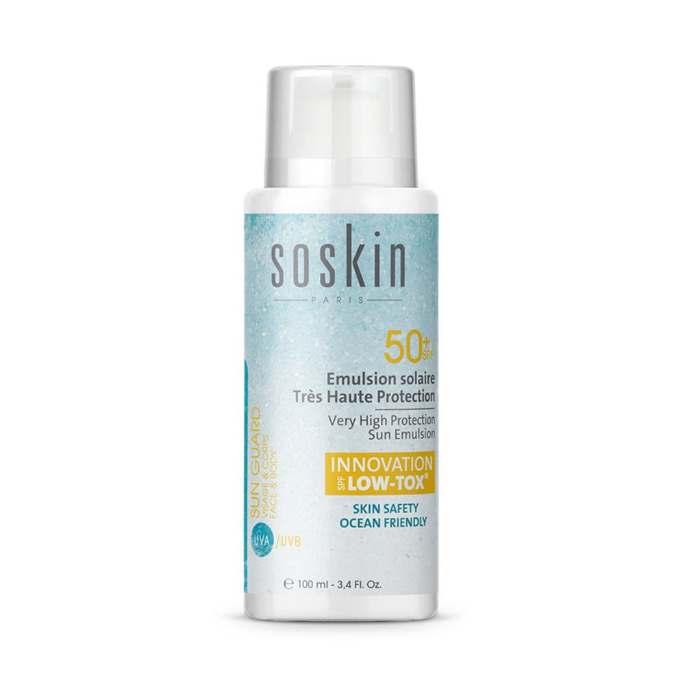 Soskin Low-Tox Emulsion Solaire SPF50+ 100ml nova parapharmacie prix maroc casablanca