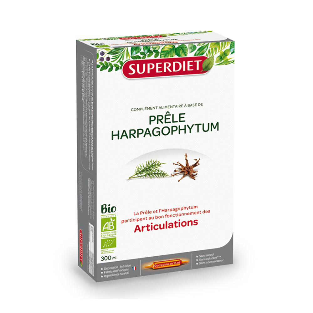 Super Diet Prele Harpagophytum Articulation 20 Ampoules*15ml - Nova Para