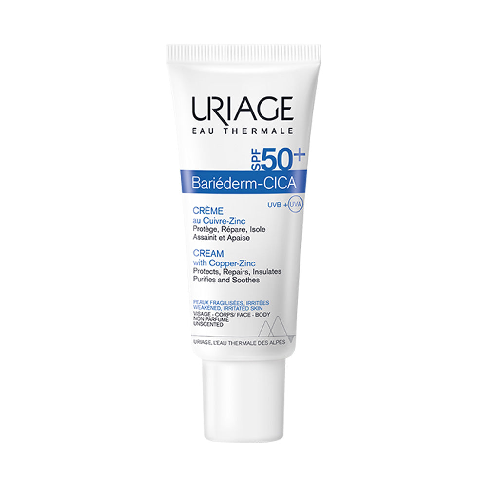 Uriage Bariéderm Cica Crème SPF50+ Au Cuivre-Zinc 40ml  | Global Para 