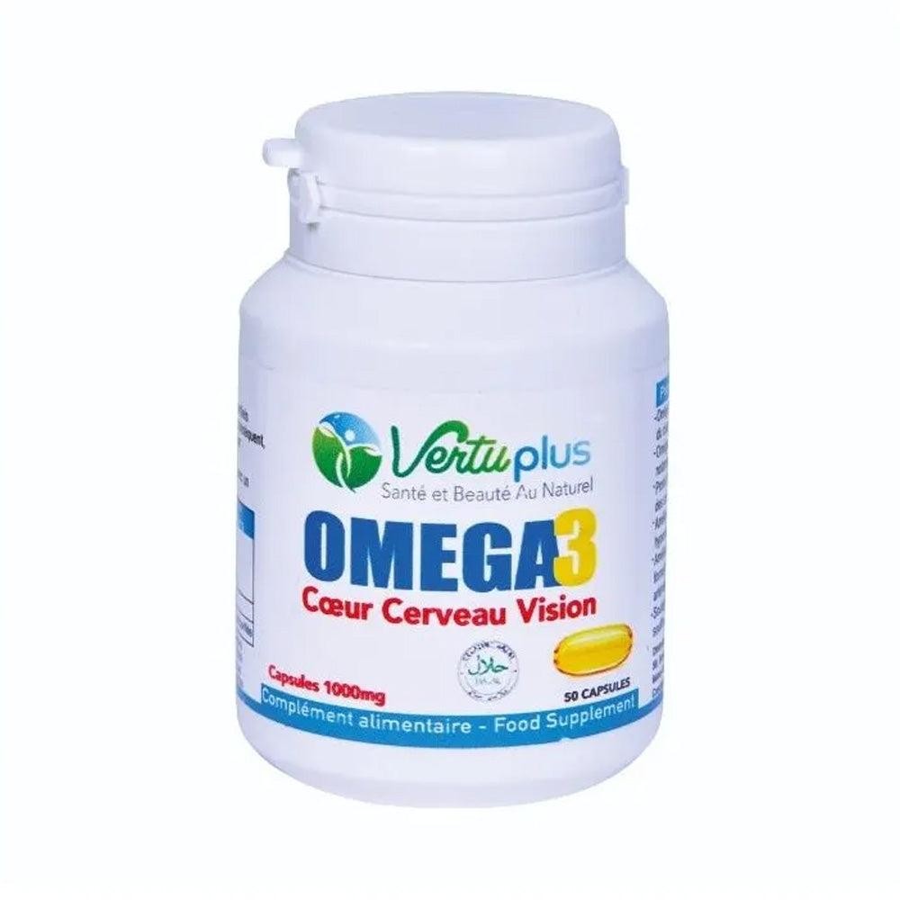 Vertu Plus Omega 3 1000mg 50 Capsules nova parapharmacie prix maroc casablanca