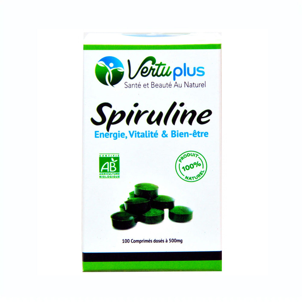 Vertu Plus Spiruline 100 Comprimés nova parapharmacie prix maroc casablanca