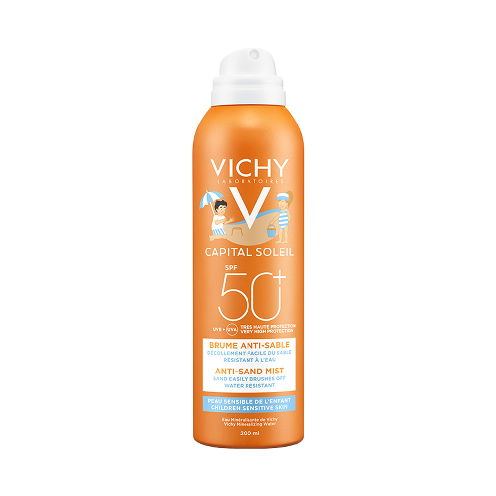 Vichy Capital Soleil Brume Anti-Sable Enfants SPF50+ 200ml nova parapharmacie prix maroc casablanca