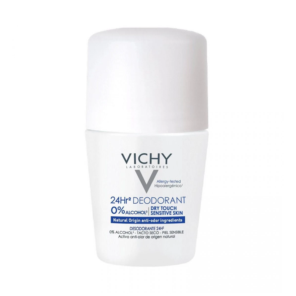 Vichy Déodorant 24H toucher sec Roll-on 50ml nova parapharmacie prix maroc casablanca