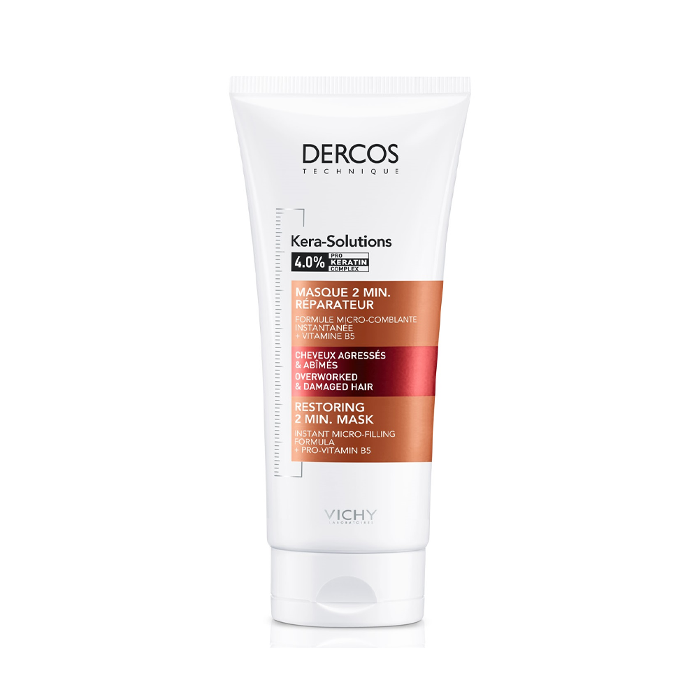 Vichy Dercos Kera-Solutions Masque 2 Minutes Réparateur 200ml nova parapharmacie prix maroc casablanca