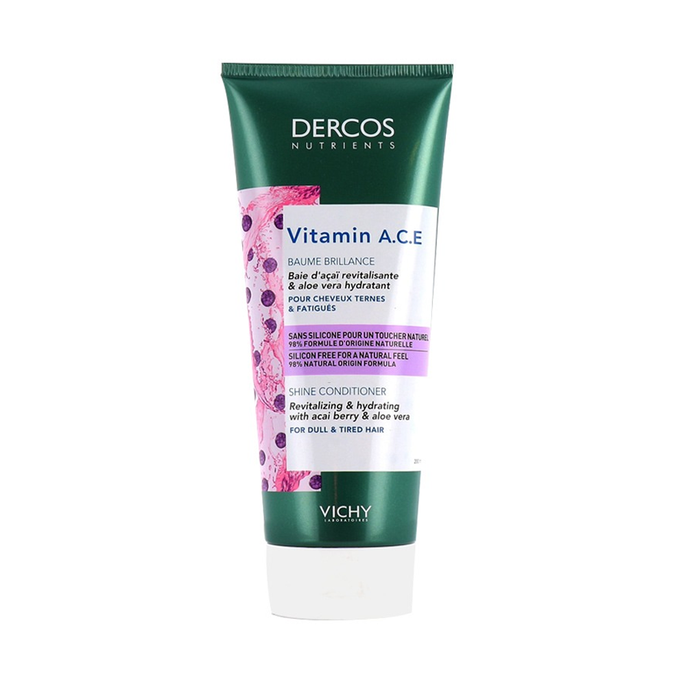 Vichy Dercos Nutrients Après-Shampooing Baume Vitamin A.C.E 200ml nova parapharmacie prix maroc casablanca