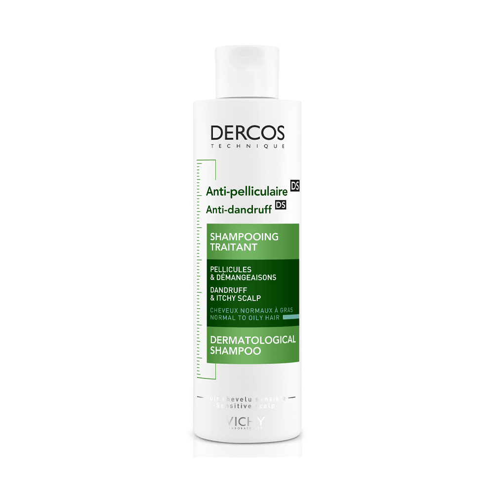 VICHY DERCOS SHAMPOOING TRAITANT ANTIPELLICULAIRE CHEVEUX NORMAUX À GRAS – 200 ML