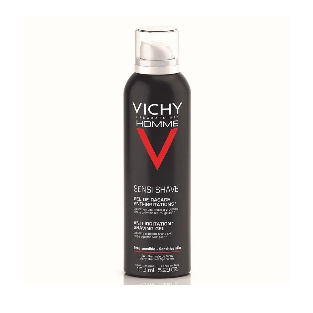 Vichy Homme Gel de Rasage Anti-Irritations Peau Sensible 150ml