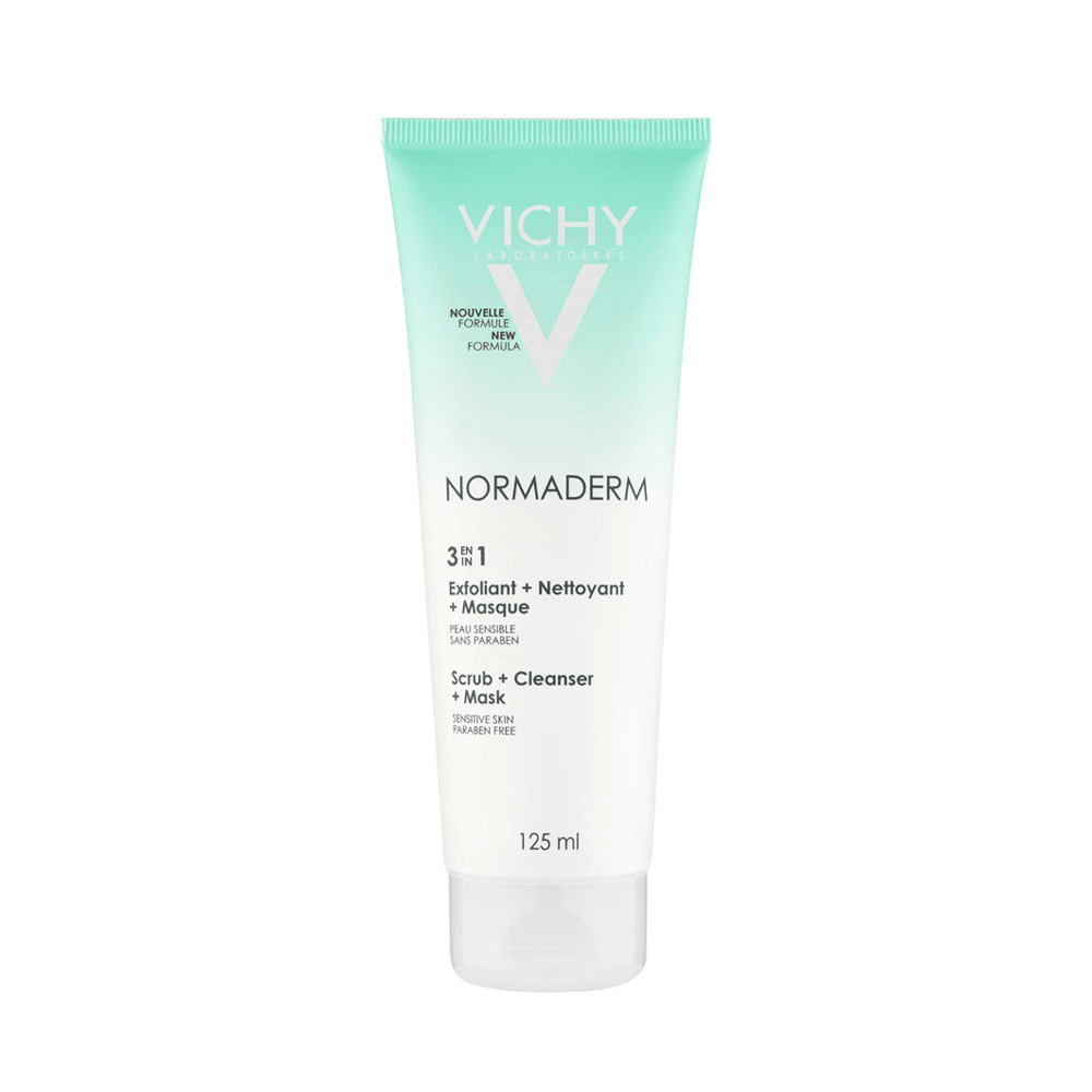 Vichy Normaderm 3 En 1 Exfoliant Nettoyant Masque 125ml