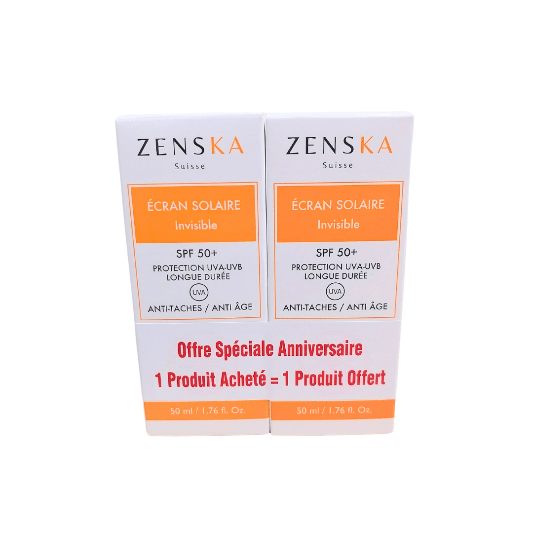 Zenska Ecran Solaire Invisible spf50+ 2*50ml pack - Global Para
