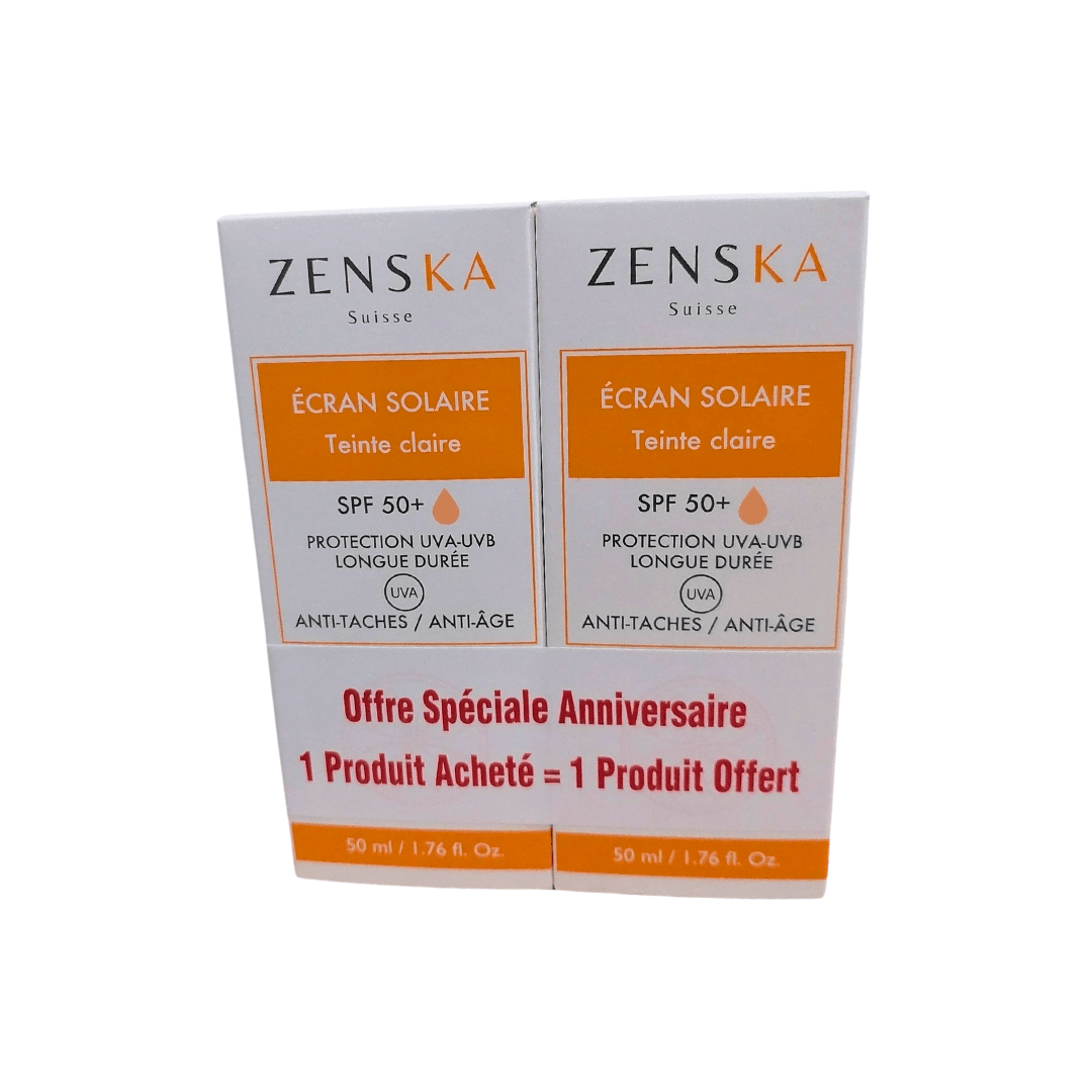 Zenska Ecran Solaire Teinte claire spf50+ 2*50ml pack - Global Para