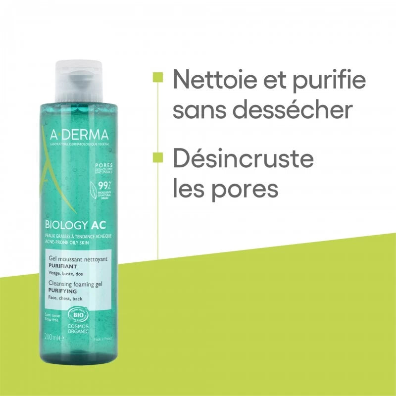 ADERMA BIOLOGY AC Gel Moussant Nettoyant Purifiant | Global para