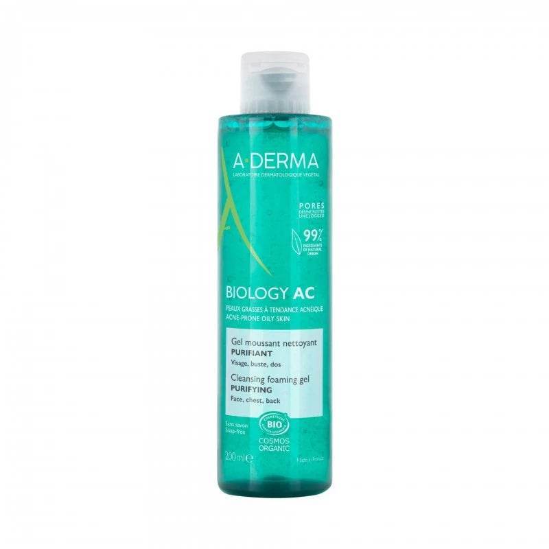 A-derma BIOLOGY AC Gel Moussant Nettoyant Purifiant | 200 Ml