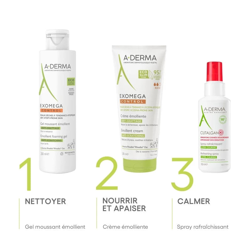 A-Derma EXOMEGA CONTROL Gel moussant | Global para