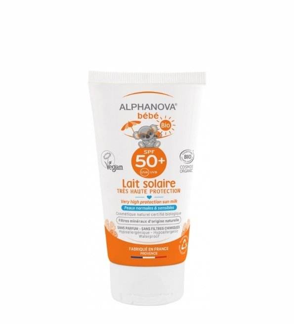 ALPHANOVA LAIT Solaire Bébé Certifiée Bio SPF 50+ Hypoallergénique 50G - Global Para
