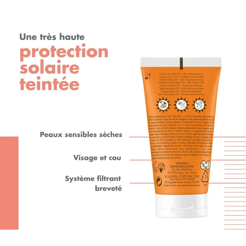 Avène Crème teintée SPF50+ 50ml | Global Para 