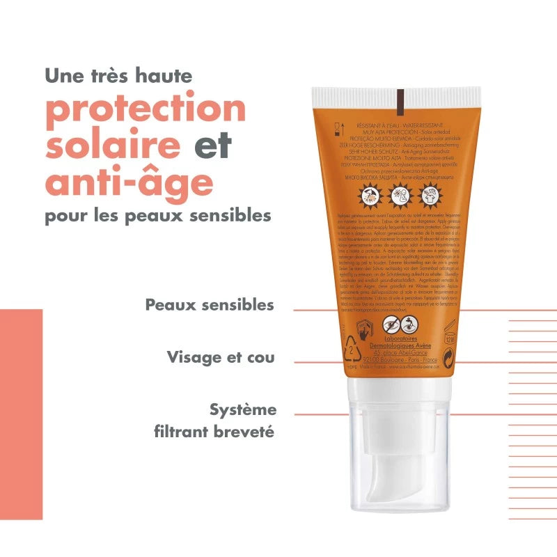 AVENE Écran Solaire Anti-Âge SPF 50+ | 50 Ml | Global Para 