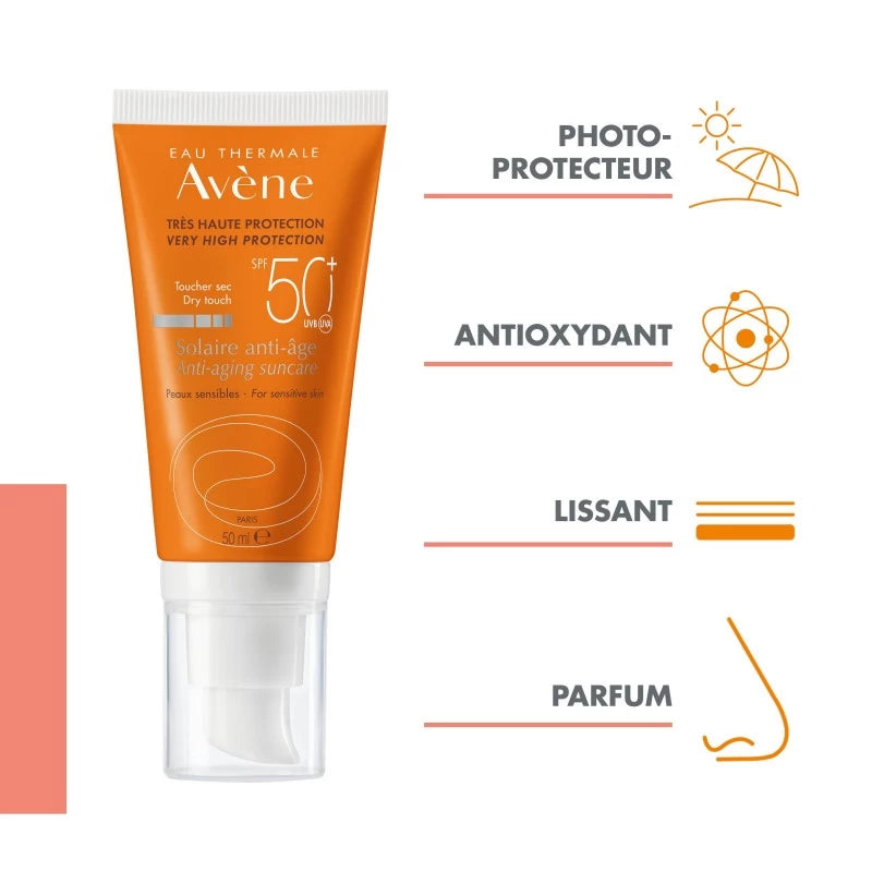 AVENE Écran Solaire Anti-Âge SPF 50+ | 50 Ml | Global Para 