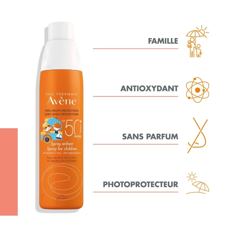 Avène Spray SPF50+ Enfant 200ml   | Global Para 