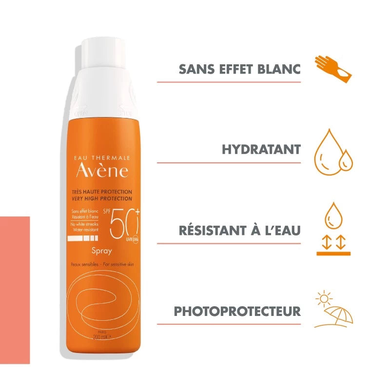 Avène Spray SPF50+ 200ml | Global Para 