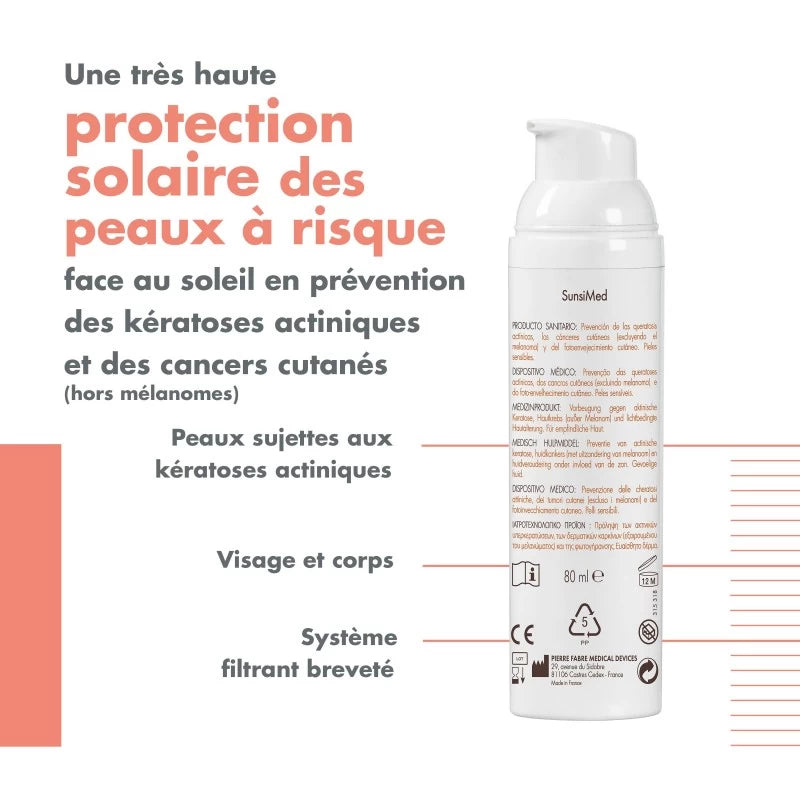 Avène Solaire SunsiMed Crème Peaux Sensibles 80ml | Global Para 