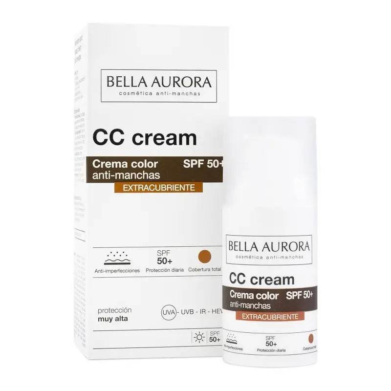 BELLA AURORA CC CREME ANTI-TACHES EXTRACOUVRANTE SPF50+ 30ML - Global Para