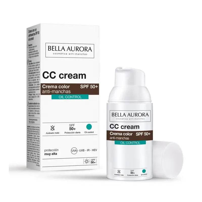 BELLA AURORA CC CREME ANTI-TACHES OIL FREE SPF50 - Global Para