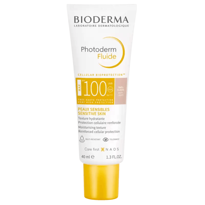 Bioderma Photoderm Fluide Max Très Claire SPF100 40ML+ SENSIBIOL H2O 100ML OFFERT - Global Para