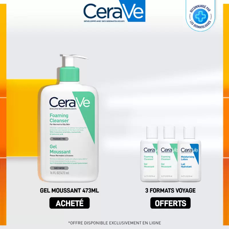 Cerave Gel Nettoyant Moussant 473ml| Global Para 