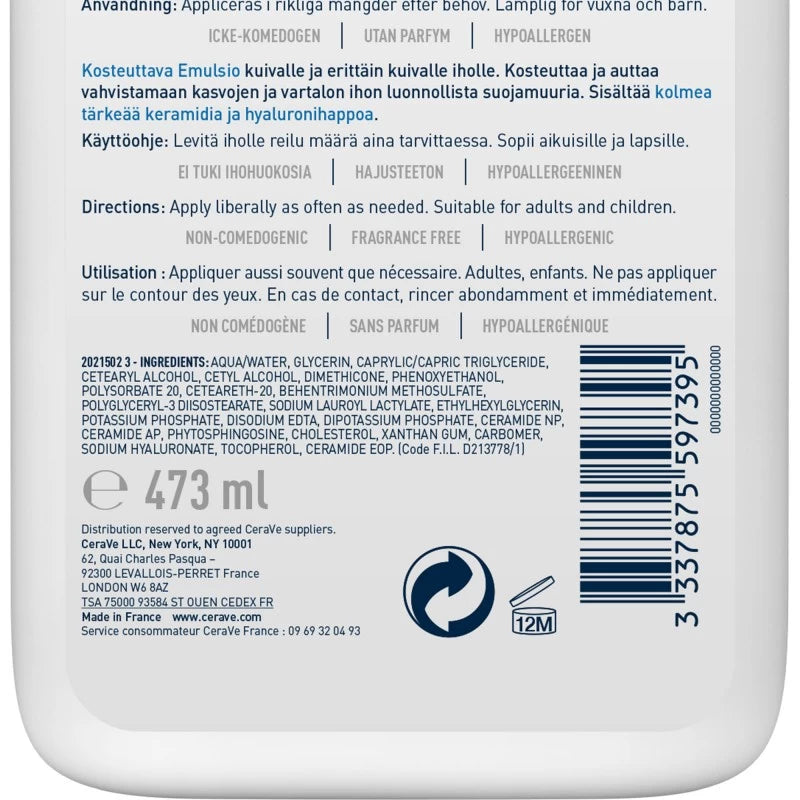 Cerave Lait Hydratant | Global Para 