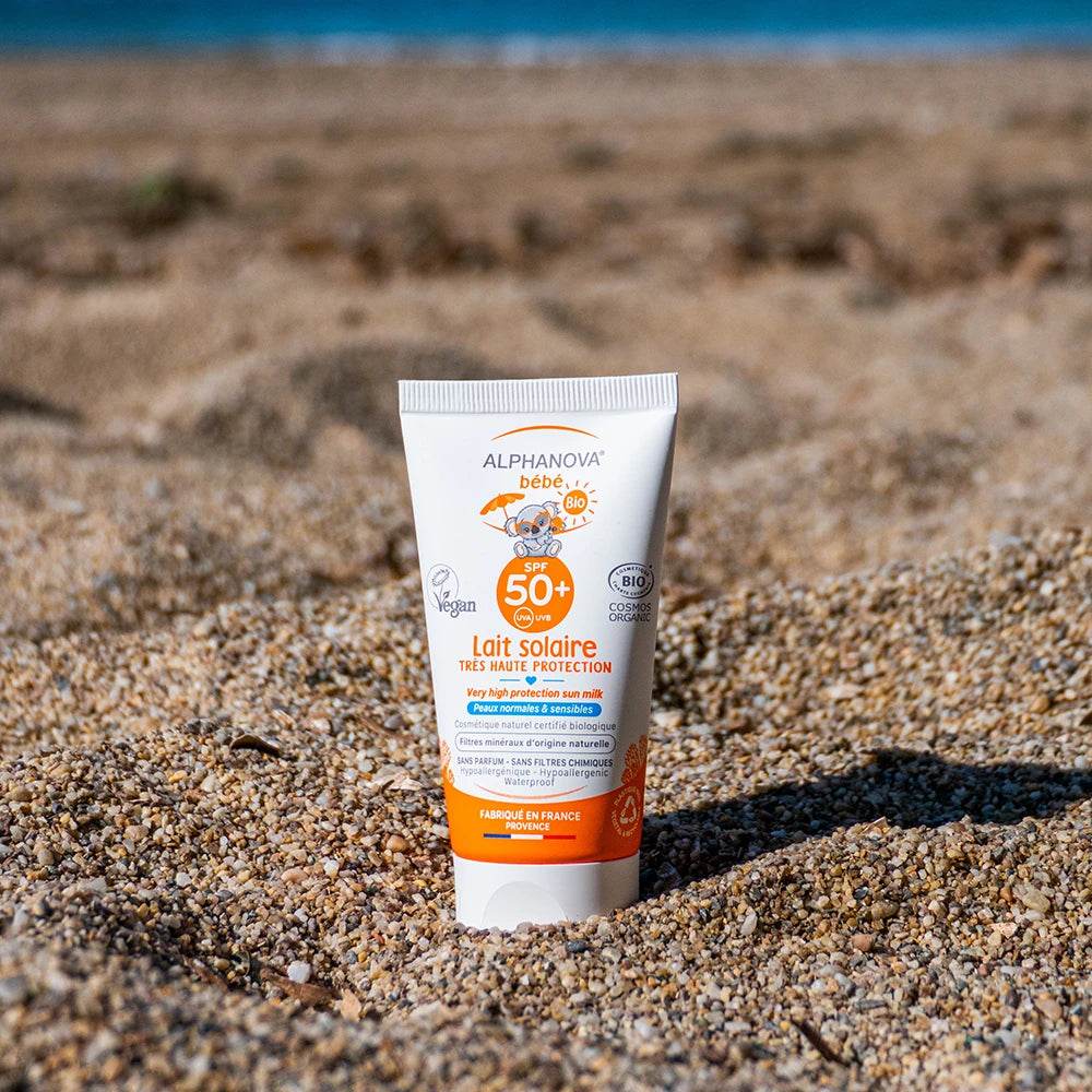 ALPHANOVA LAIT Solaire Bébé Certifiée Bio SPF 50+ Hypoallergénique 50G - Global Para