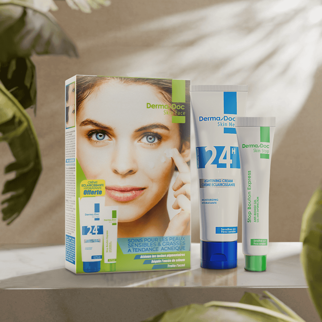 Dermadoc Stop Bouton Express 15ml + Creme Eclaircissante 50ml Offerte