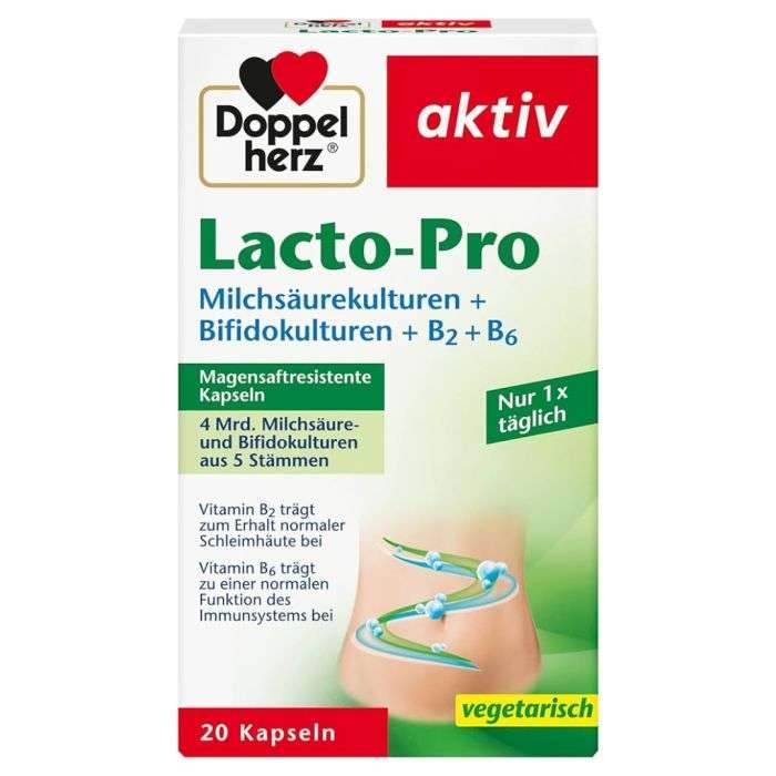 DOPPELHERZ LACTO PRO 20 CAPSULES - Global Para