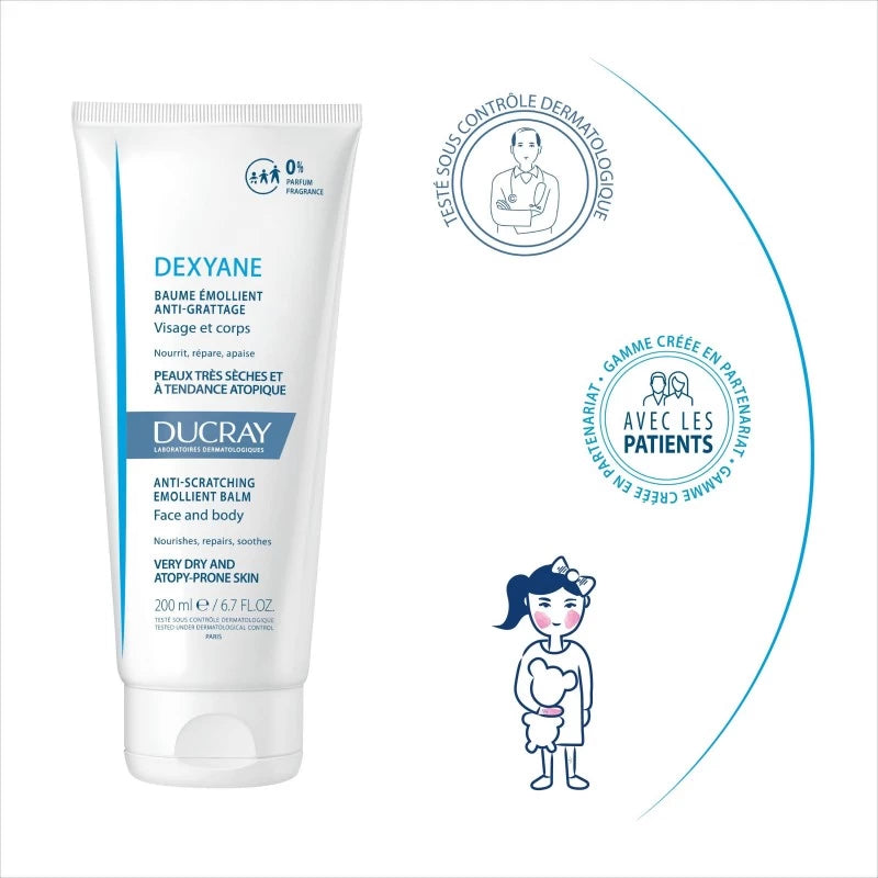 Ducray Dexyane Baume Émollient Anti-Grattage 200ml  | Global Para 