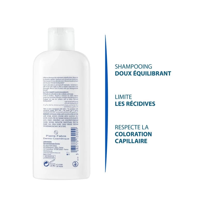 Ducray ELUTION Shampooing Rééquilibrant 200ml | Global Para 