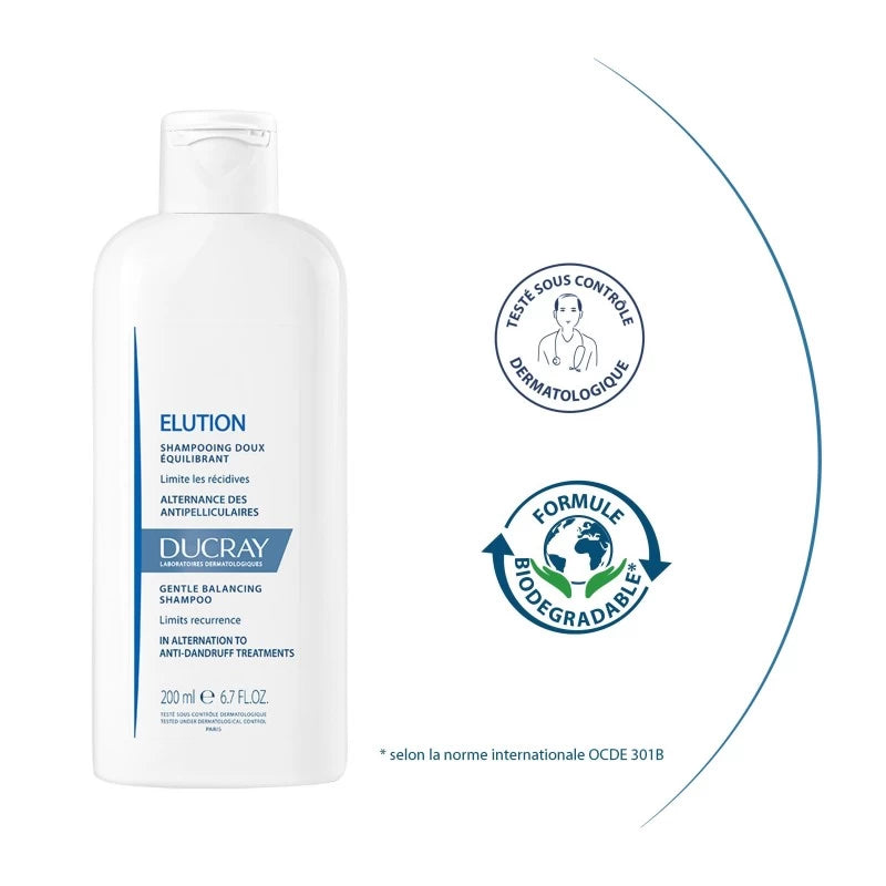 Ducray ELUTION Shampooing Rééquilibrant 200ml | Global Para 