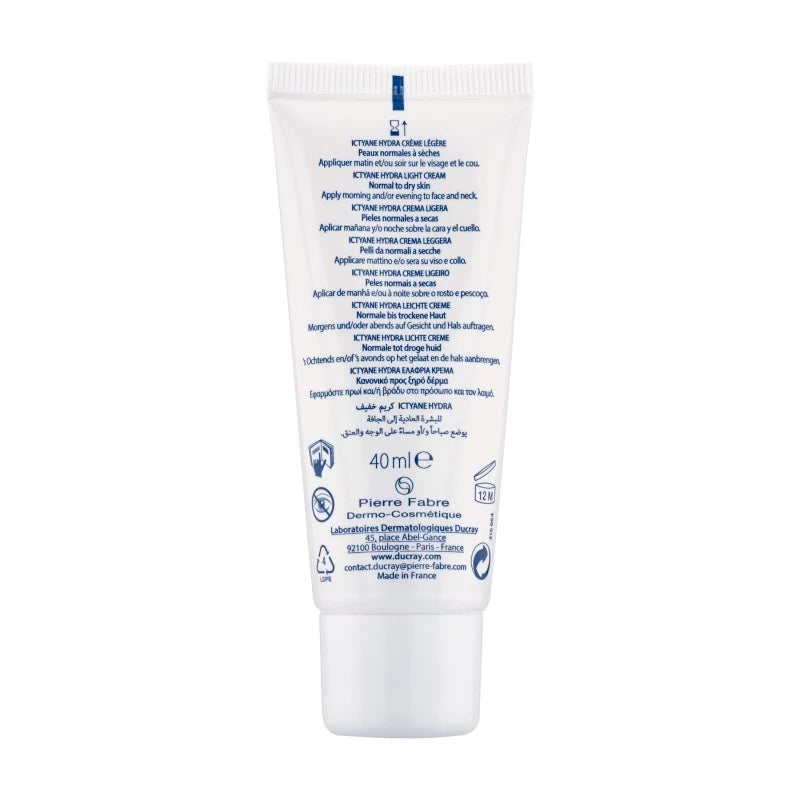 Ducray ICTYANE HYDRA Crème Légère Visage 40ml | Global Para 