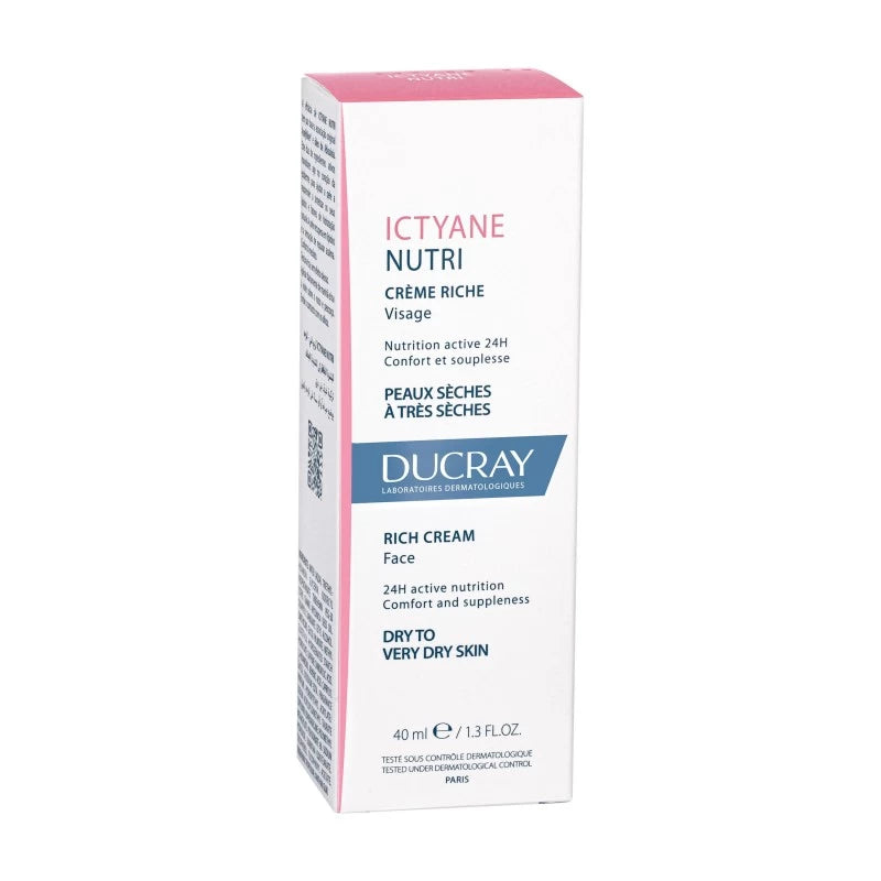 Ducray ICTYANE NUTRI Crème Riche Visage 40ml | Global Para 