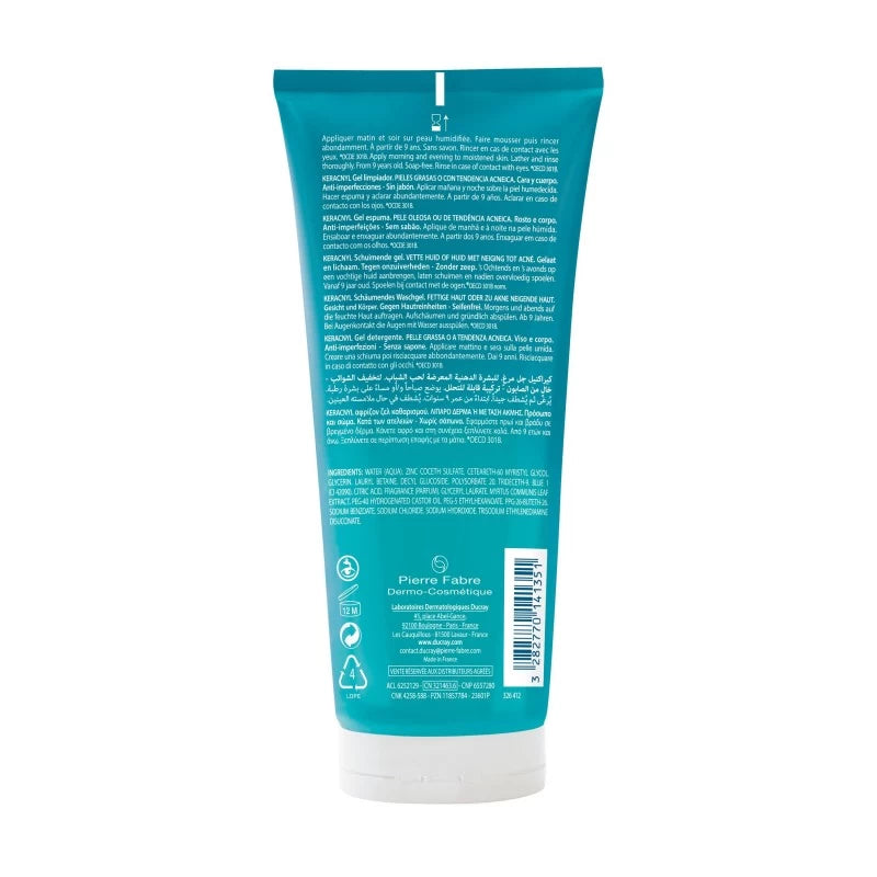 Ducray KERACNYL Gel Moussant 200ml | Global Para 