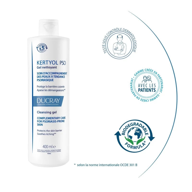 Ducray Kertyol PSO Gel Quotidien 400ml | Global Para 