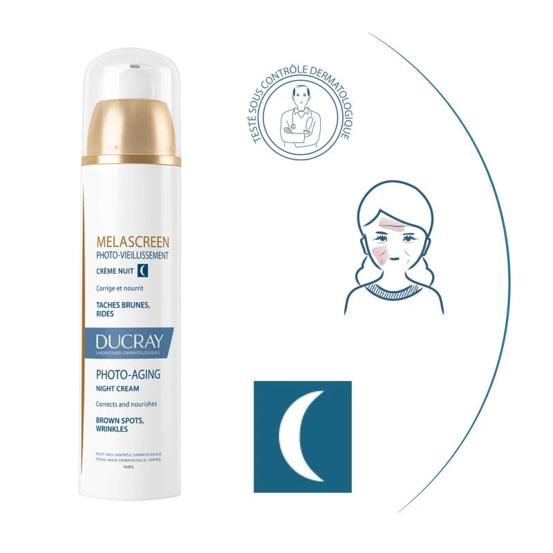 Ducray MELASCREEN Photo-Vieillissement Crème Nuit 50ml | Global Para 