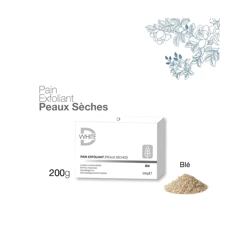 D-White Pain Exfoliant Blé Peaux Séches 200g