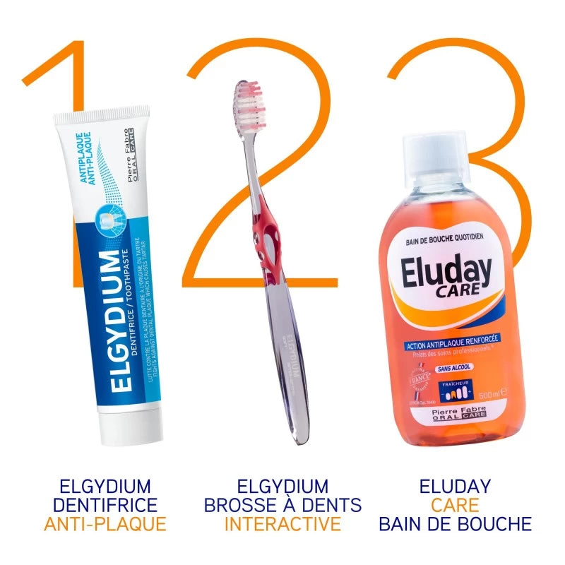 ELGYDIUM Interactive brosse à dents dure