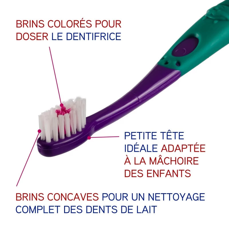 ELGYDIUM Kids 2/6 ans brosse à dents enfant