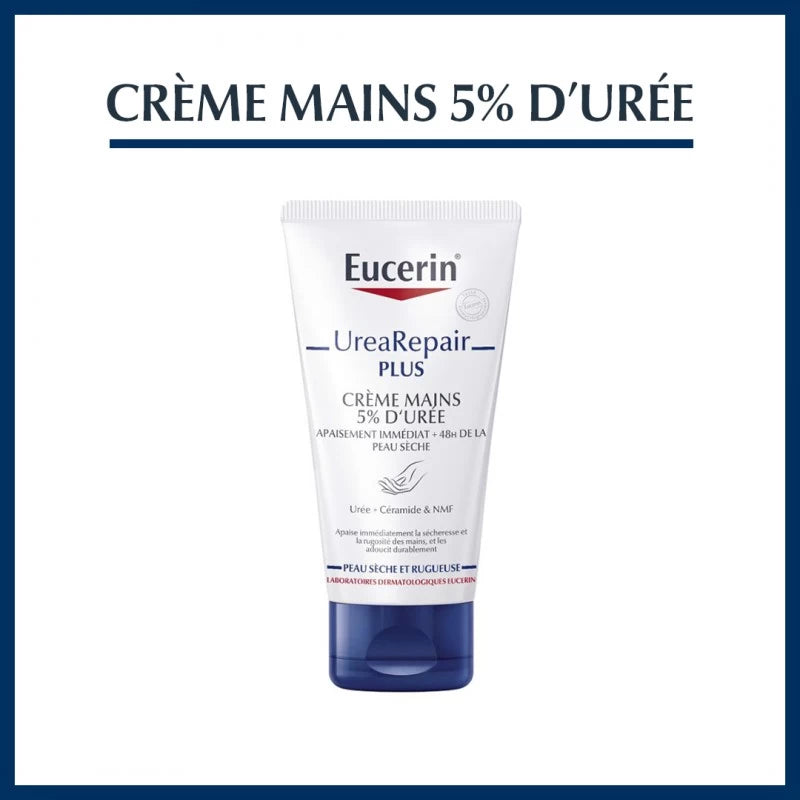 Eucerin UreaRepair PLUS Crème Mains 5% d'Urée 75ml