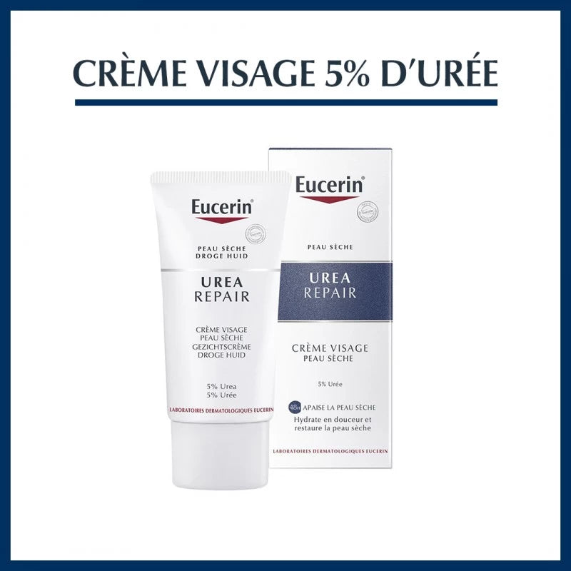 Eucerin UreaRepair Crème Visage 5% d'Urée 50ml